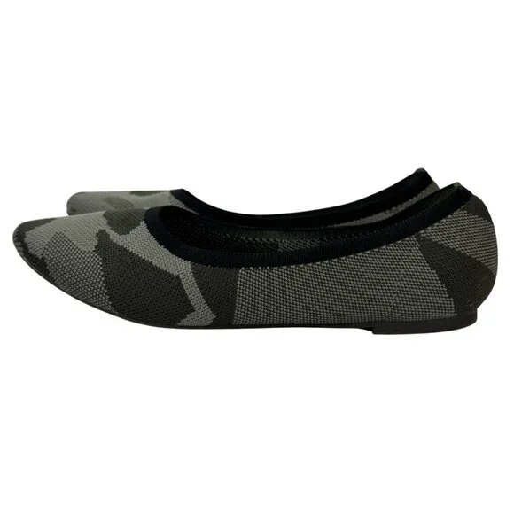Jellypop Camo Green Memory Foam Ballet Flats Slip-On Womens Shoes Size 8M - Picture 1 of 12